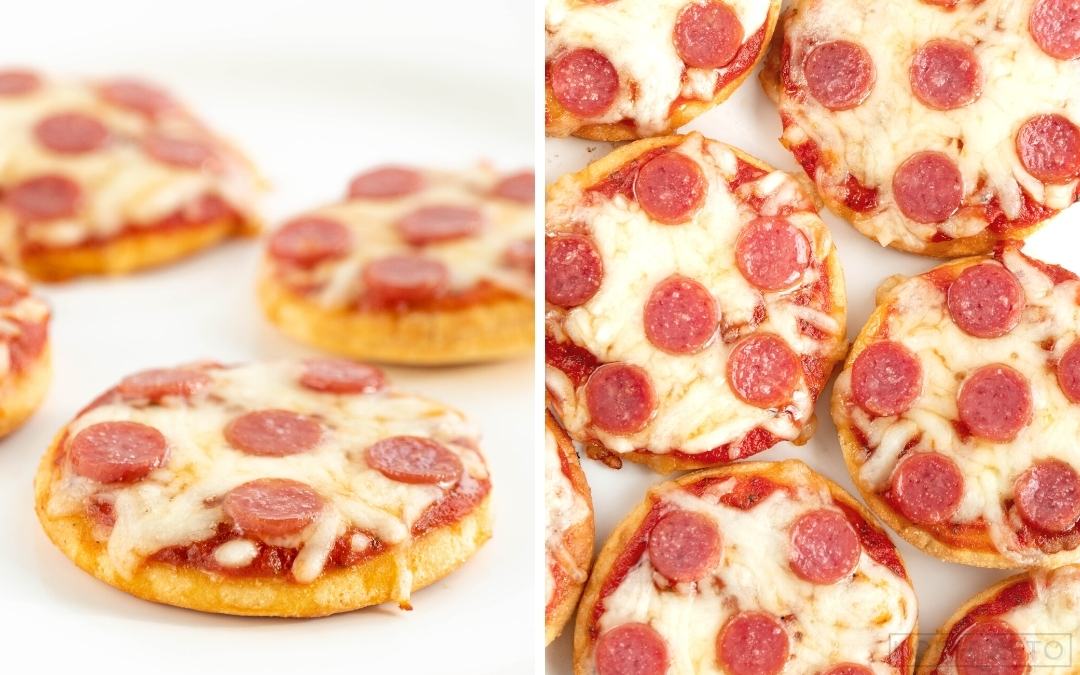 Mini Keto Pepperoni Pizzas Desktop Featured Image