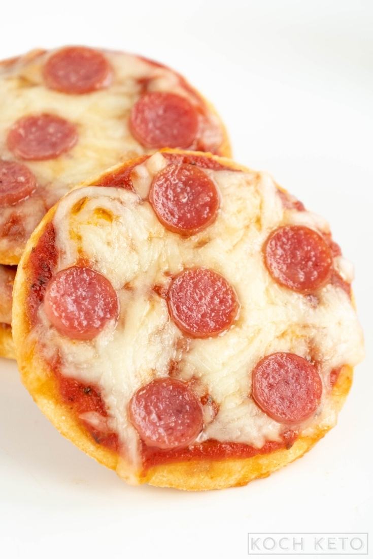 Mini Keto Pepperoni Pizzas Image #2